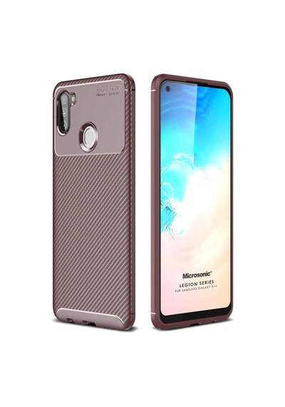 Galaxy A11 İçin Kılıf Legion Series Kahverengi Galaxy A11 İle Uyumlu Kılıf - Kahverengi 50 x 22