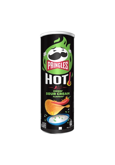 Pringles Hot - Kickin' Sour Cream Flavour 160g
