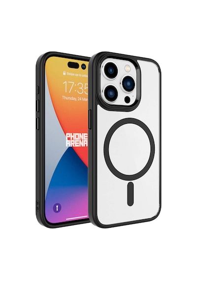 Teleplus Apple Uyumlu iPhone  15 Pro Kılıf Krom Magsafe Tpu Kapak