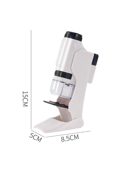 60x 120x Optik Mikroskop + 4 Lamelli + Mobil Telefon Tutacağı