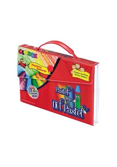 Globox Pastel Boya 12 Li Çantalı-6476