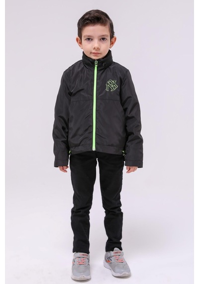 Benitto Kids Erkek Çocuk Mevsimlik Yağmurluk Ceket 51296-siyah Siyah