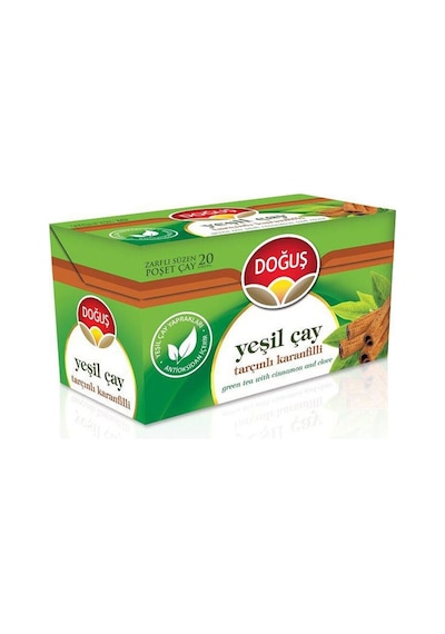 Doğuş Tarçınlı Karanfilli Yeşil Süzen Poşet Çay 20 x 1.75 G