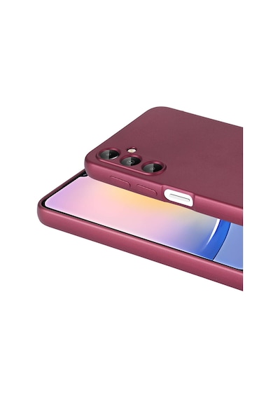 Zore Galaxy Uyumlu A25 Kılıf Premier Silikon Kapak - Mürdüm Mürdüm