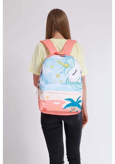 Kaukko İlkokul Sırt Çantası Büyük Boy Summer Unicorn 1397