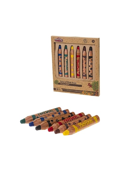 Play-doh 6 Renk 2 İn 1 Naturel Kuru Boya Cr009