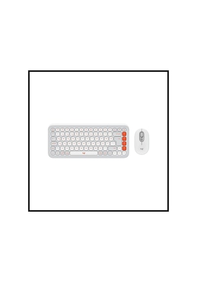 Teknoteg - Rsr - Logıtech Pop Icon Combo, Beyaz-turuncu, 920-013076, Kablosuz, Türkçe Q, Klavye Mous Diğer