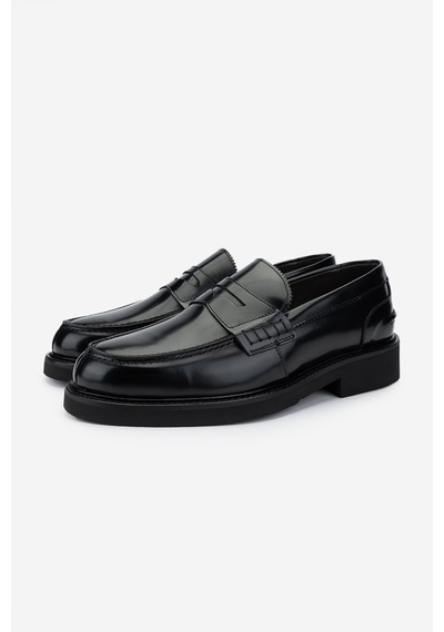 Valmenti Erkek Hakiki Deri Siyah Loafer Ayakkabı 994 442 Erk Ayk K24-25 Nero Siyah