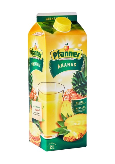 Pfanner 2 Lt Yeşil Elma Ve Ananas Meyve Suyu 2 Li Paket