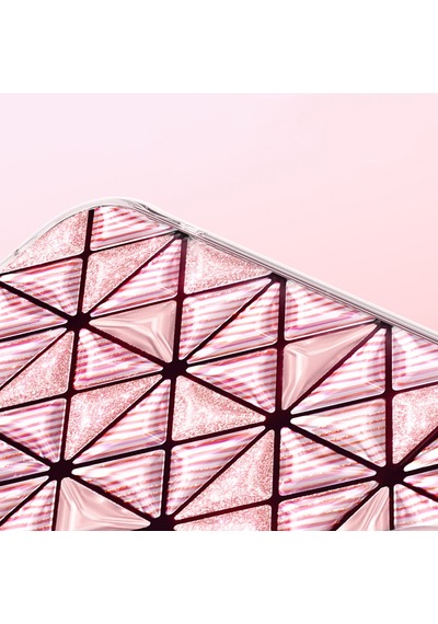 İphone 17 Uyumlu Kılıf 3d Buz Blok Desenli Zore Paris Kairo Tpu Kapak Pembe