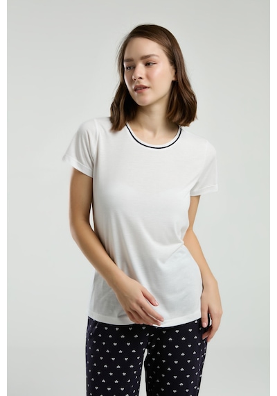 Arnetta Kadın Beyaz Pijama Takımı Ar3224-s-v2 Beyaz