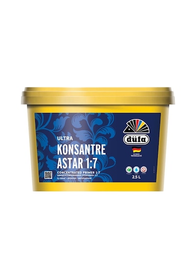 Düfa 0.75 L İç Cephe Konsantre Astar Su Bazlı Şeffaf Boya Kolay Uygulama 0,15 L