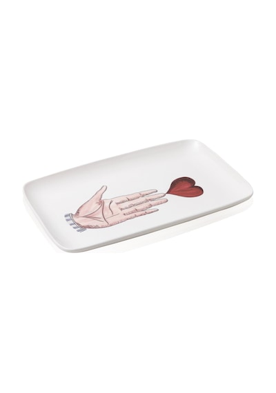 The Mia Luv Dikdörtgen Servis 31x20 Cm Çok Renkli