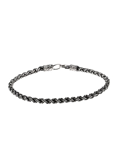 El İşçiliği Örgü Tasarım Oval Form 1000 Ayar Gümüş Kazaz Unisex B N11.11685