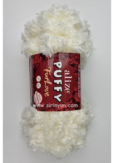 Puffy Furlove Parmakla Örülen Örgü İpi 62-krem