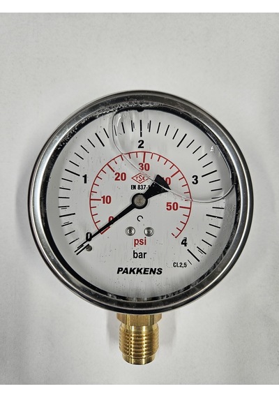 Çap 100 ALTtan 4 Bar Gliserinli Manometre - Pakkens
