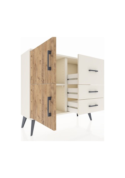 Arges Şifonyer Tek Raflı 3 Çekmeceli 2 Kapaklı 88x30x80 Aytaşı-çam/aytaşı Çam/aytaşı Arges Şifonyer Tek Raflı 3 Çekmeceli 2 Kapaklı 88x30x80 Aytaşı-çam/aytaşı Çam/aytaşı