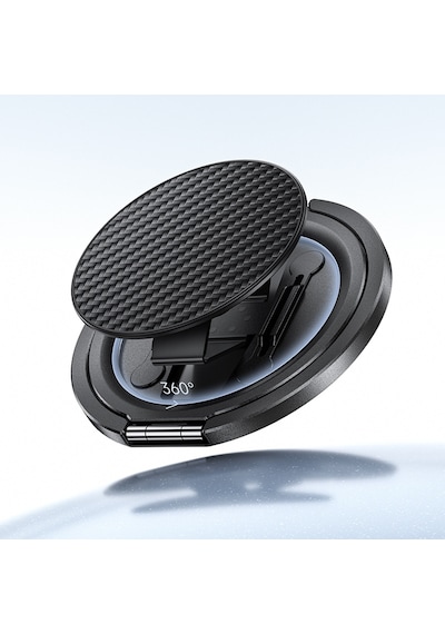 Benks L56 Magnetik Parmak Ring Stand 360 Derece Dönebilen Armorpop Kevlar Siyah-gri Siyah-gri
