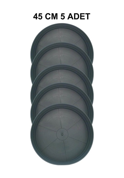 Grow Wizard Yuvarlak Yeşil Saksı Altlığı 45 Cm 5 Adet