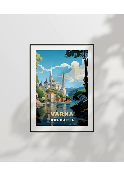 Çerçevesiz Poster Varna Nın İkonik Görünümü