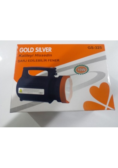 Gold Silver Gs-325 10Watt Şarjlı Projektör N11.2523 Siyah