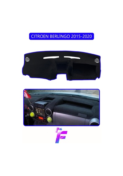 Cıtroen Berlingo 2015-2020 Uyumlu Torpido Örtüsü Çatlama Karşı Tam Koruma Tam Uyum D71