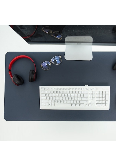 More TR Ally Su Geçirmez Deri Mouse Pad 80*40 Cm - lacivert