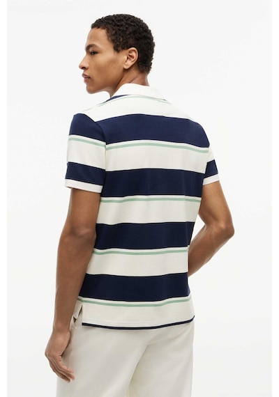Tommy Hilfiger Varıed Roadmap Strıpe Reg Polo Erkek Mavi T-shirt - Mw0mw44325