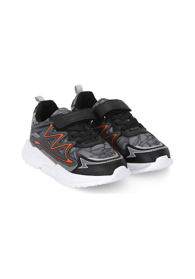 Slazenger Kyrıe New F Erkek Çocuk Cırt Cırtlı Koyu Gri Günlük Spor Ayakkabısı