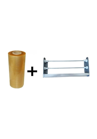 Streç Film Dispenseri Kayar Bıçaklı+1000X30Cm 8Mikron Streç