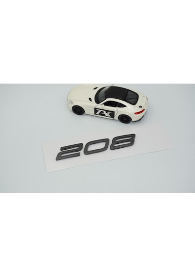 Dk Tuning Peugeot Yeni 208 Bagaj 3m 3d Koyu Gri Abs Yazı Logo