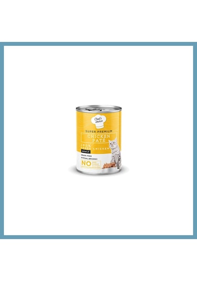 Chefs Choice Pate Chicken Tavuklu Tahılsız Ezme Yetişkin Kedi Konservesi 400 Gr Mbt06