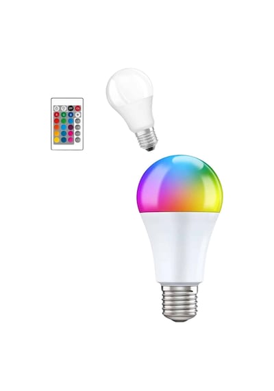 Ayarlanabilir Parlaklık Rgb Led Ampul Beyaz Lamba Ve Renkli Ampul Renkli