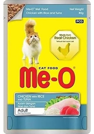 Me-o Tavuk Ile Pirinç Ve Ton Kedi Yaşmama 12x 80 Gr 103 Ivory
