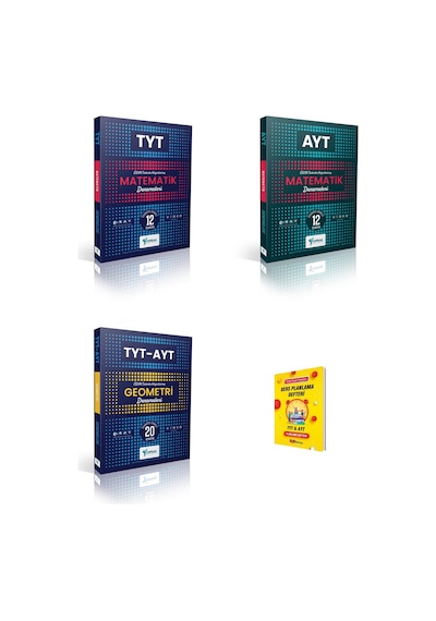 Toprak Tyt - Ayt Matematik Ve Geometri 3lü Deneme Seti + Planlama Defteri