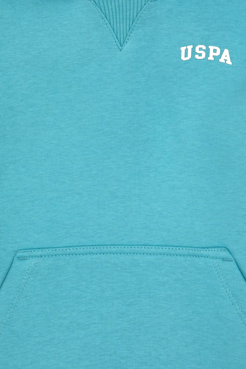 U.S. Polo Assn. Erkek Çocuk Mint Kapüşonlu Basic Sweatshirt 50313808-VR152