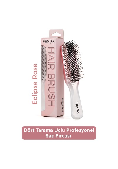 Profesyonel 4 Pinli Ergonomik Pembe Saç Fırçası Fndfpro00003pn