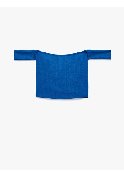 Koton Koton X Şahika Ercümen - Bürümcük Kumaş Kalp Yaka Düğüm Detaylı Omzu Açık Crop Top Mavi 6sak10451ek Koton Koton X Şahika Ercümen - Bürümcük Kumaş Kalp Yaka Düğüm Detaylı Omzu Açık Crop Top Mavi 6sak10451ek