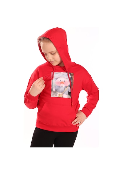 Toontoy Kız Çocuk Baskılı Sweatshirt Kırmızı Toontoy Kız Çocuk Baskılı Sweatshirt Kırmızı