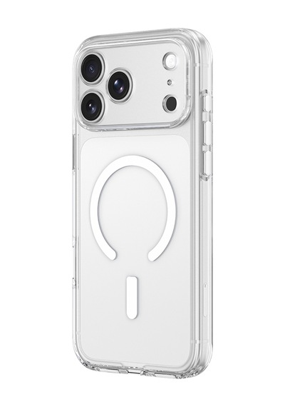 Apple iPhone Uyumlu 18 Pro Kılıf M-safe Özellikli Kamera Korumalı Amazingthing Minimal Lens Serisi Kapak Şeffaf