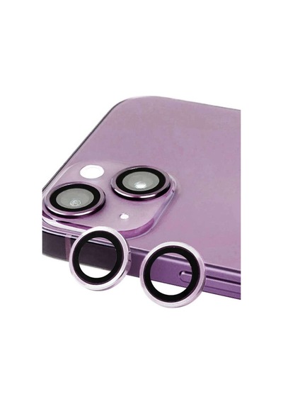 İphone 14 Raze Metal Kamera Lens - Mor Diğer