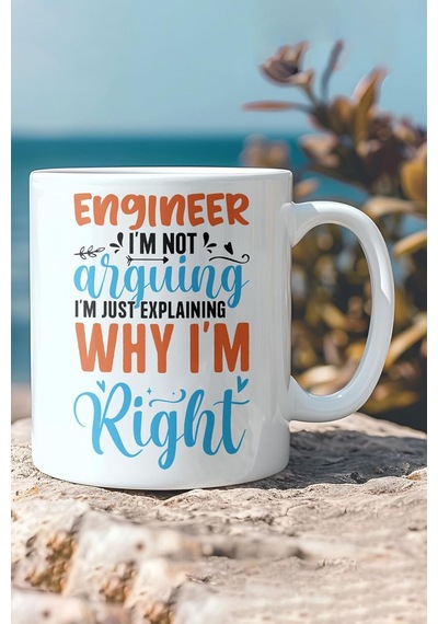 I'm Not Arguing Engineer Mühendis Komik Hediye Kupa Bardak, Qbm2306 Tek Renk