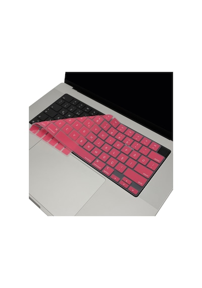Apple Uyumlu MacBook Air Pro Klavye Kılıfı Us-tr Baskı A2681 A2941 A2442-85 A2779-80 A2992-18 A2991 Açık Pembe
