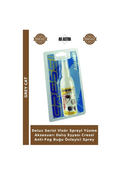 Delux Serisi Vizör Spreyi Yüzme Aksesuarı Dalış Eşyası Cressi Anti-fog Buğu Önleyici Sprey Çok Renkli