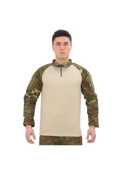 Grey Cat Single Sword Dirseklik Tasarımlı Polo Yaka Erkek Combat Tişört Kamp Giysisi Askeri Tarz Rahat Kesim Çok Renkli