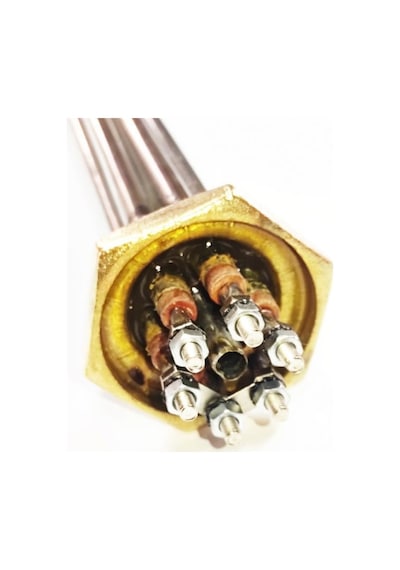 1 1/4 İnc 304cr Termovat Isıtıcı 380v Trifaze 30cm 7,5kw Termostatsız