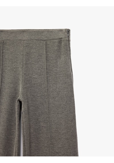 Koton Rahat Kalıp Beli Lastikli Nervürlü Uzun Geniş Paça Pantolon Gri Melanj 7wal40041ık Koton Rahat Kalıp Beli Lastikli Nervürlü Uzun Geniş Paça Pantolon Gri Melanj 7wal40041ık