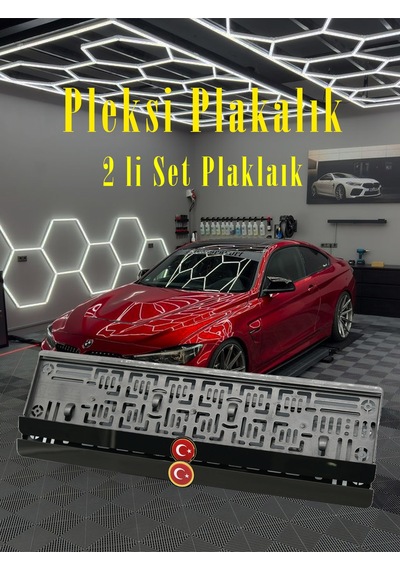 Ayyıldız Bayraklı Pleksi Takmatik Plakalık - 846965112