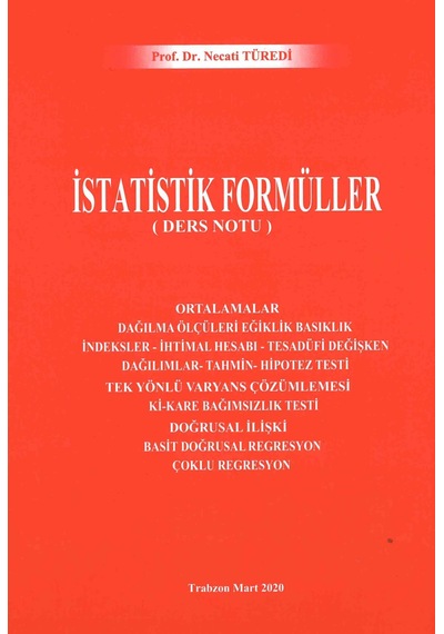 İstatistik Formüller Necati Türedi
