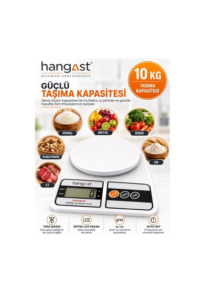 Dijital 10kg Hassas Mutfak Tartısı Lcd Ekranlı Mutfak Terazisi Diğer